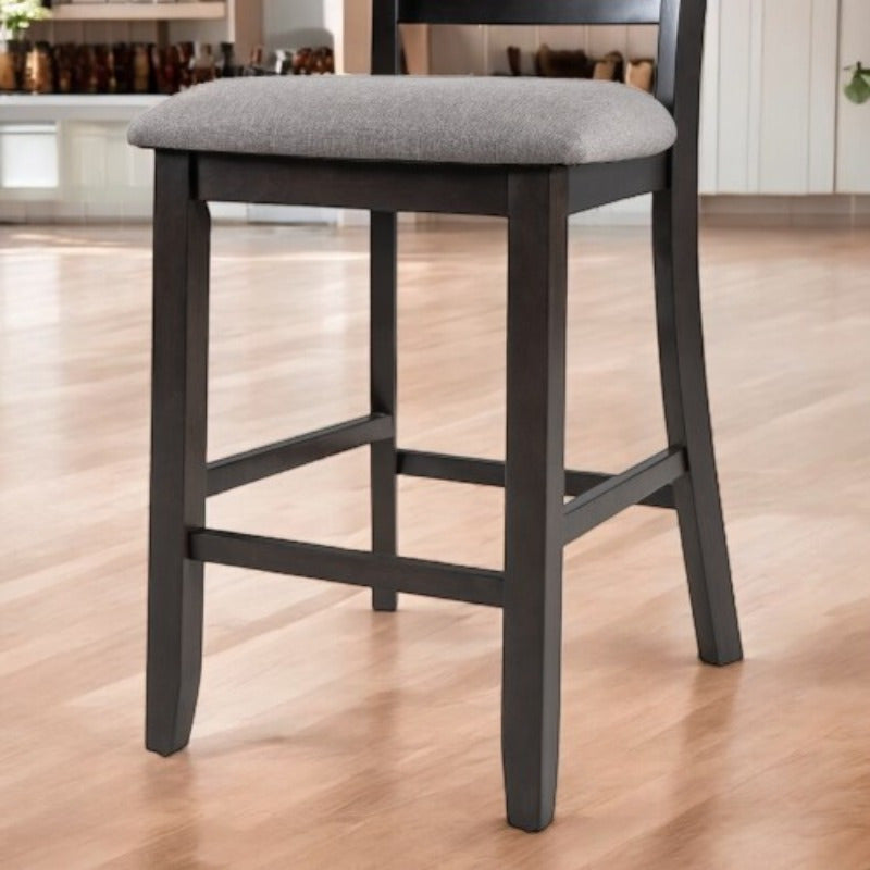 Set of 4 Counter Height Dining Chair with Padded Seats Elegant Espresso Finish Comfortable for Daily Use Sturdy