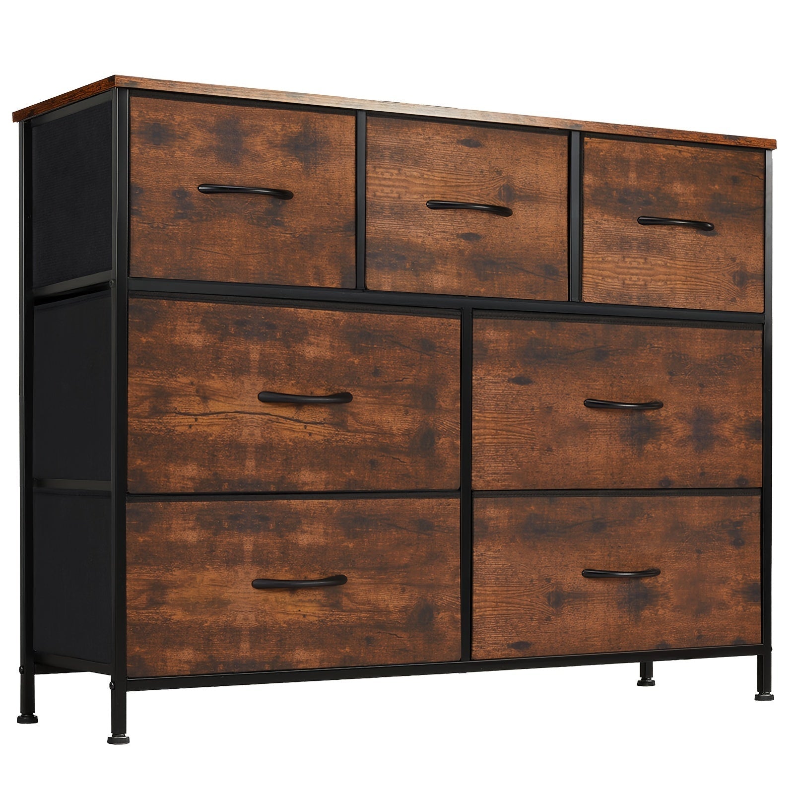 Bedroom Dresser 7 Fabric Drawer Dresser Storage Cabinet Organizer Dresser And Chest Of Drawers Storage Cabinet