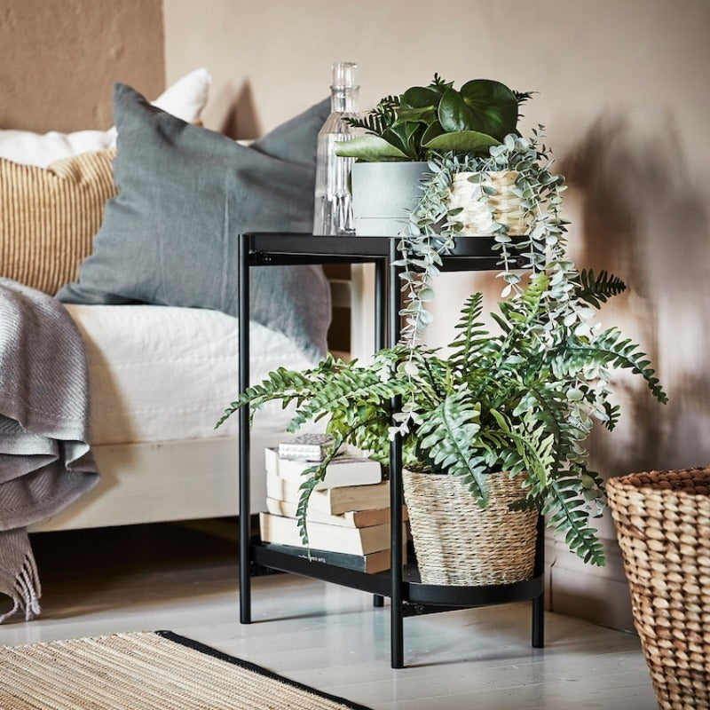 Plant stand, indoor/outdoor black, 22 "