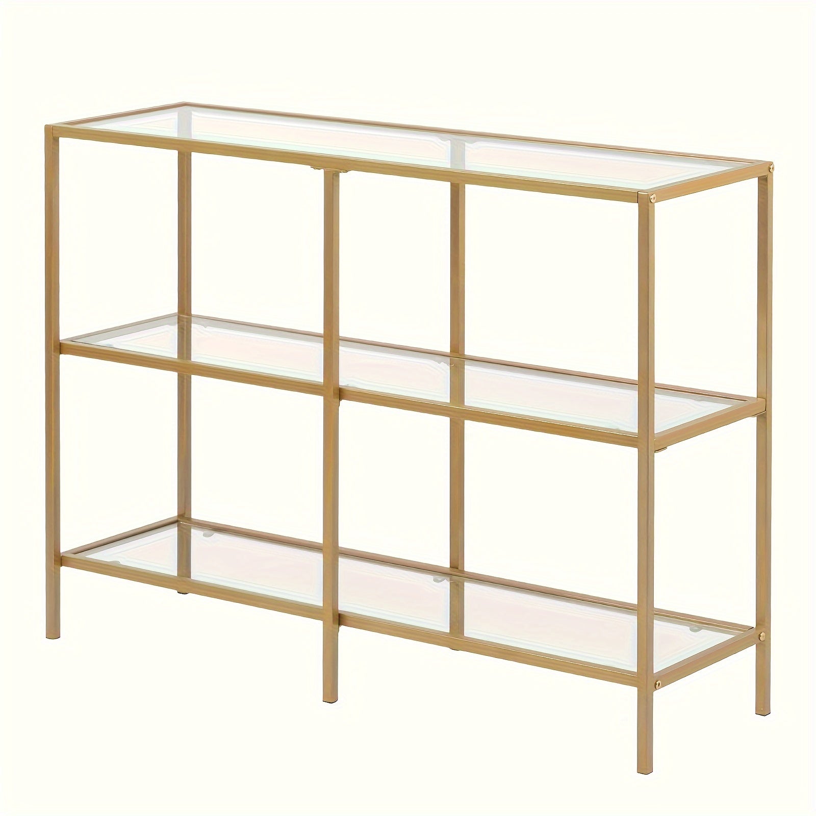 39.4 Console Table, Tempered Glass Sofa Table, Modern Entryway Table, Metal Frame, Easy to Assemble, for Living Room, Hallway