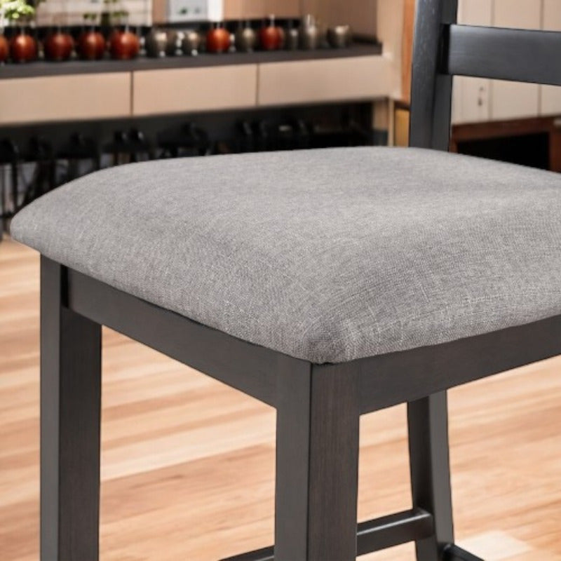 Set of 4 Counter Height Dining Chair with Padded Seats Elegant Espresso Finish Comfortable for Daily Use Sturdy