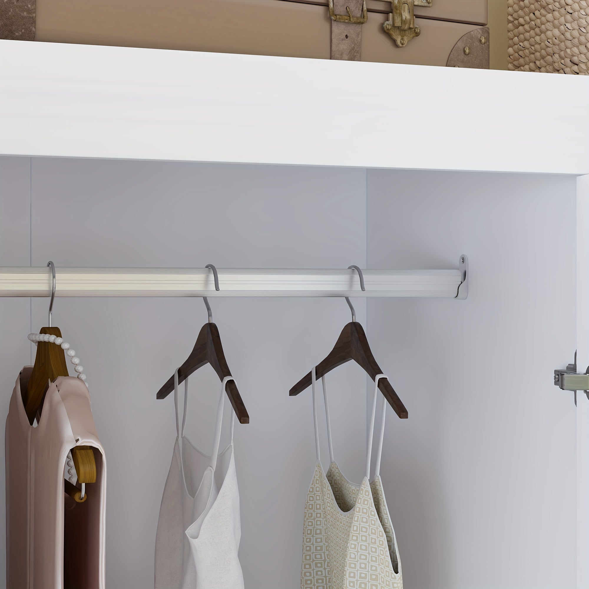 Closet Storage, Contemporary Wardrobe With Drawers For Streamlined Storage Solutions