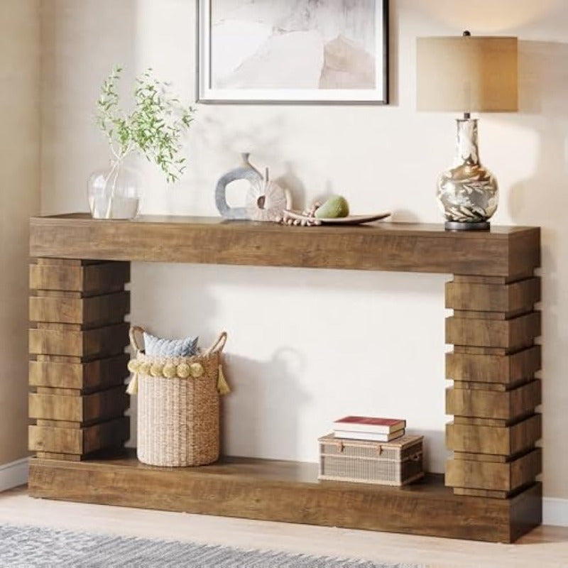 70.8-Inch Long Console Table, Wood Entryway Design with Storage, Narrow Sofa Table for Living Room, Entryway, Hallway - Ideal Christmas gifts